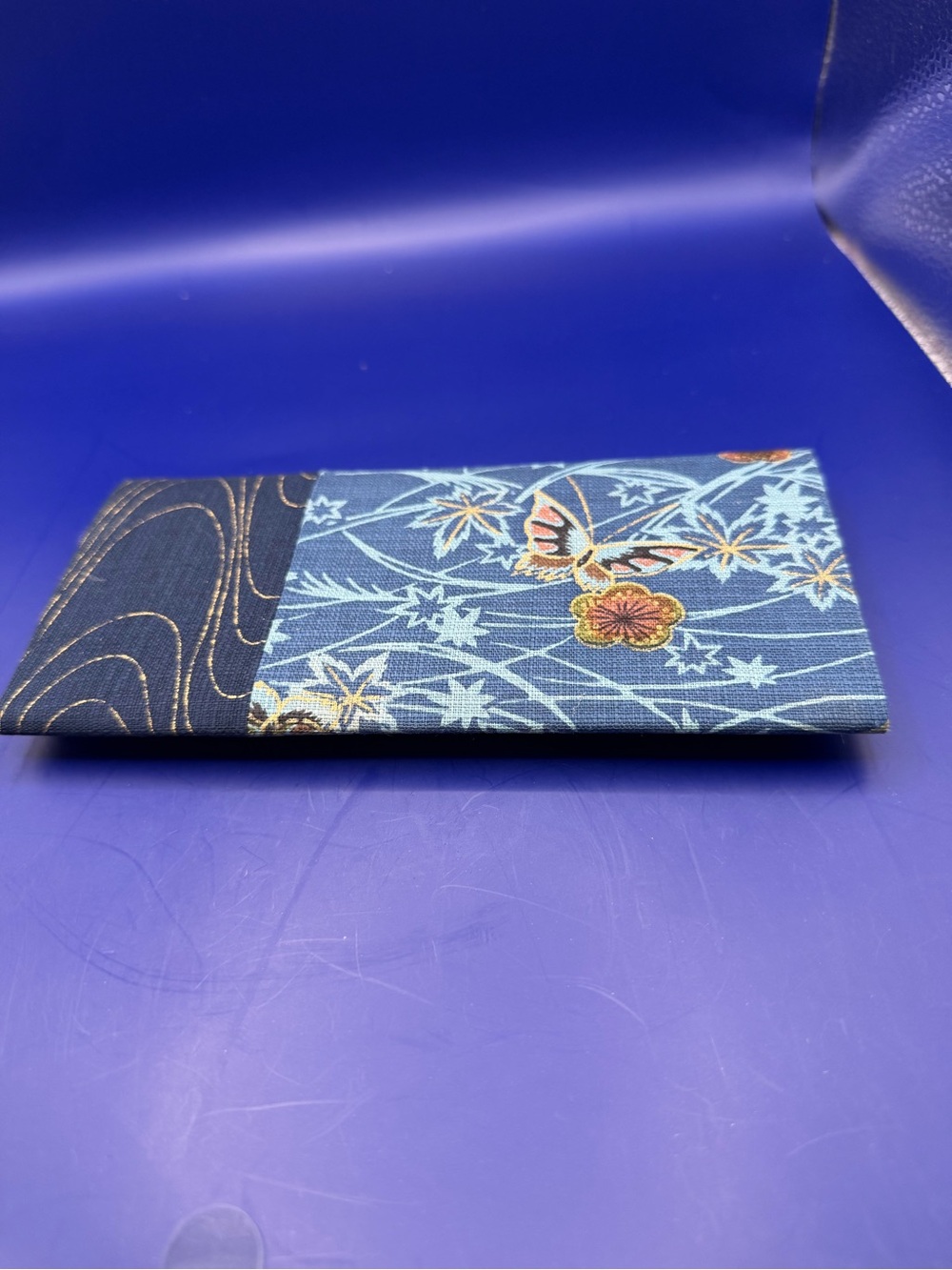 Blue Butterfly Slim Fabric Wallet - Picture 6 of 6